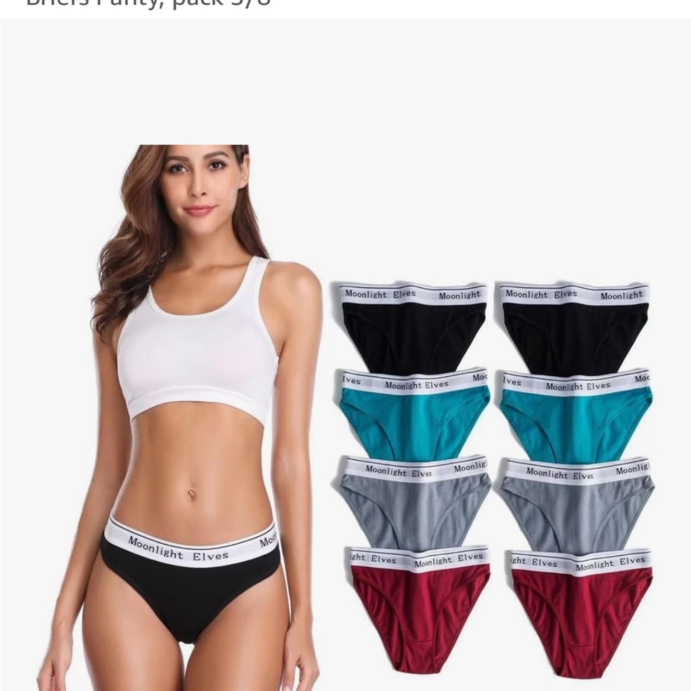 Women’s Briefs Collection - Black, Red, Blue, Gray